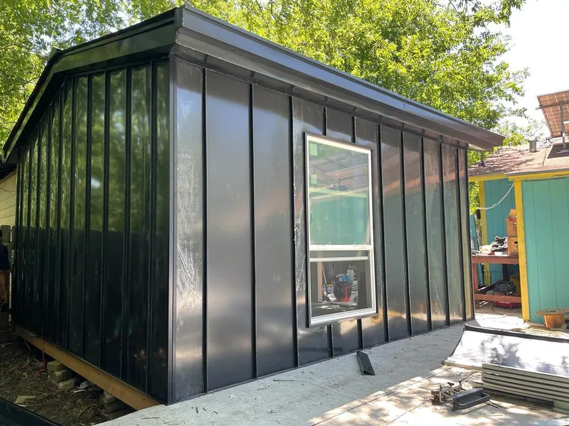 Black standing seam metal wall panels for Roof Inspection in Whitman